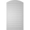 Ekena Millwork Arch Top Surface Mount PVC Gable Vent: Non-Functional, w/2"W x 1-1/2"P Brickmould Frame, 24"W x 40"H GVPAR24X4002SN - alternate 3